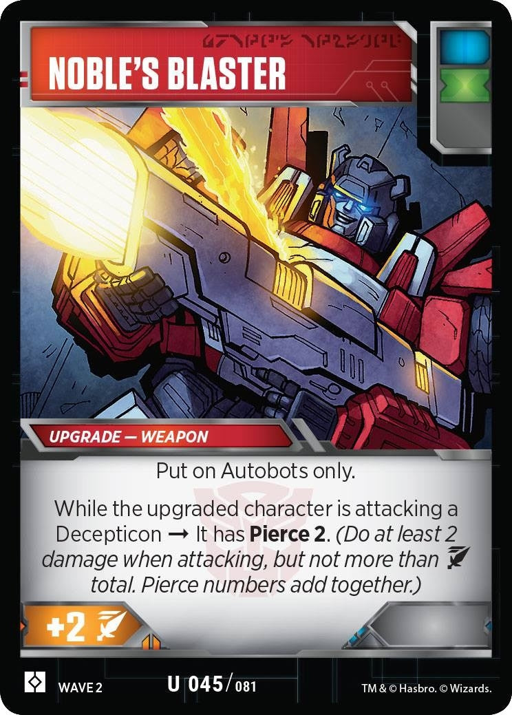 Image for Noble's Blaster (45) - Transformers TCG