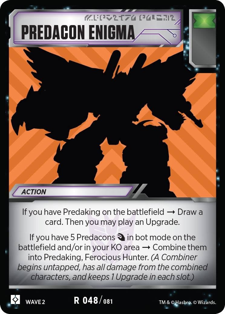 Image for Predacon Enigma (48) - Transformers TCG