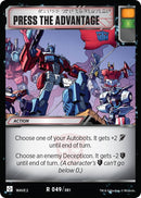 Image for Press The Advantage (49) - Transformers TCG