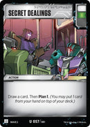 Image for Secret Dealings (57) - Transformers TCG