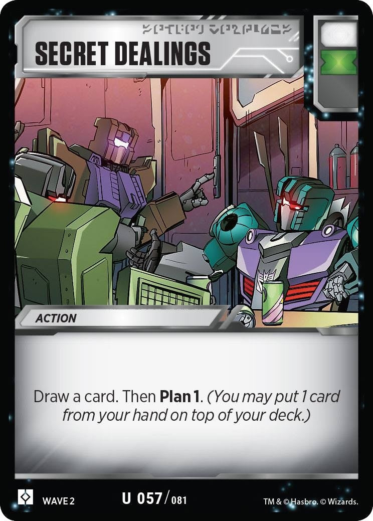 Image for Secret Dealings (57) - Transformers TCG