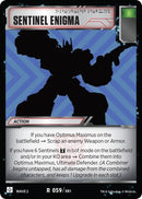 Image for Sentinel Enigma (59) - Transformers TCG