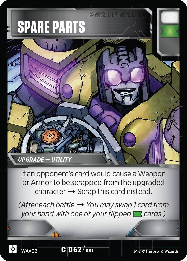 Image for Spare Parts (62) - Transformers TCG
