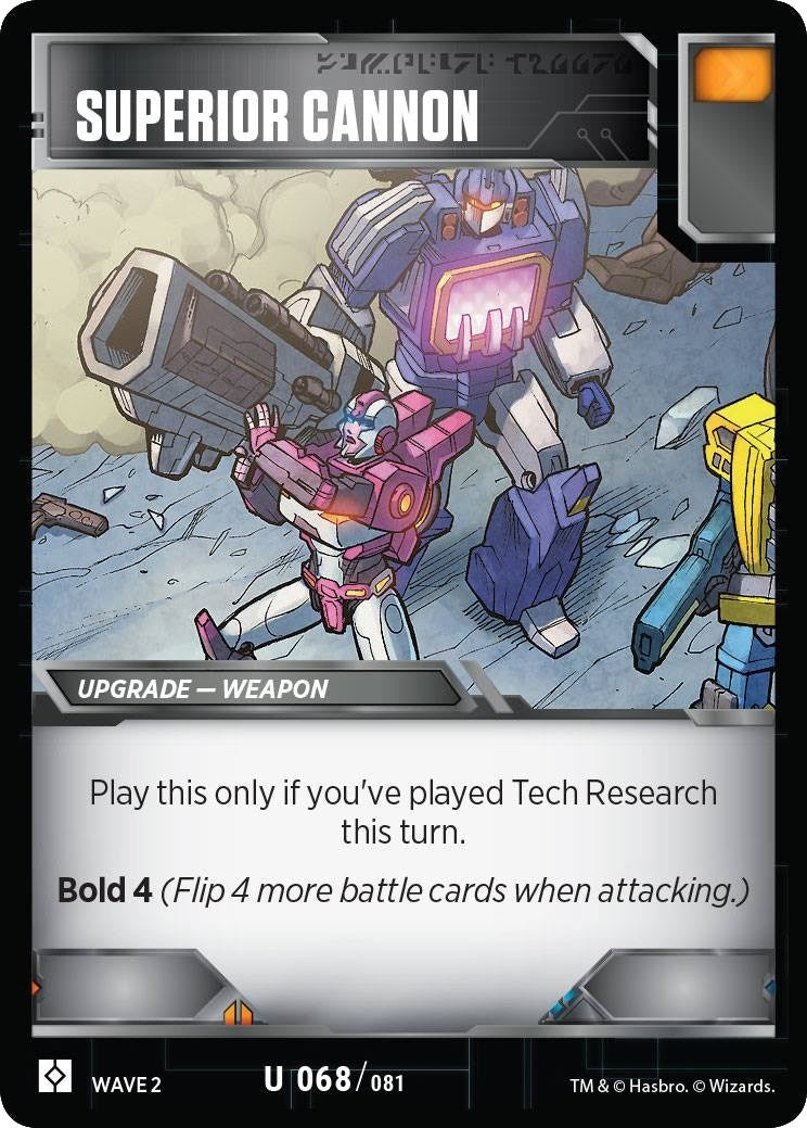 Image for Superior Cannon (68) - Transformers TCG