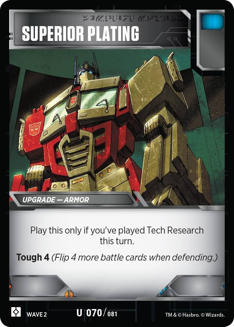 Image for Superior Plating (70) - Transformers TCG
