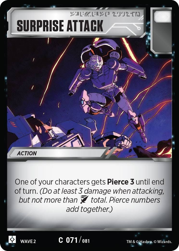 Image for Surprise Attack (71) - Transformers TCG