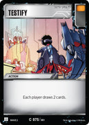 Image for Testify (75) - Transformers TCG