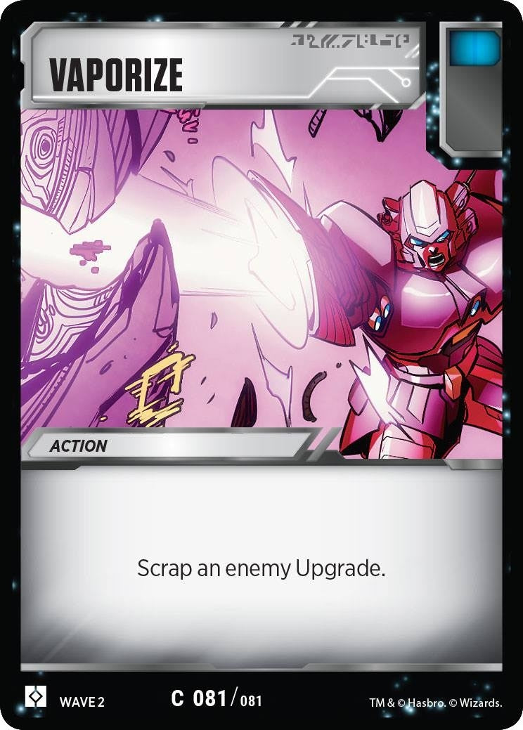Image for Vaporize (81) - Transformers TCG