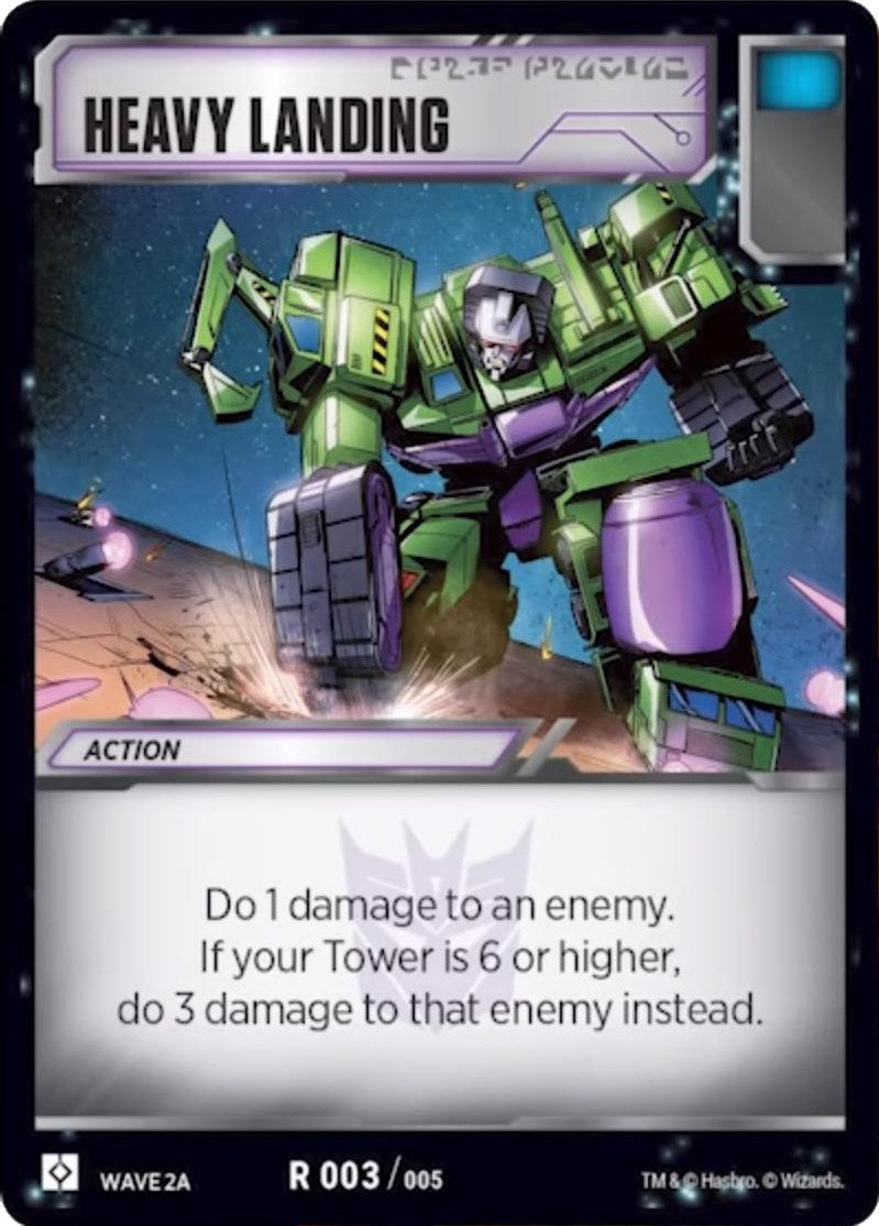 Image for Heavy Landing (Wave 2A - Devastator) (3) - Transformers TCG
