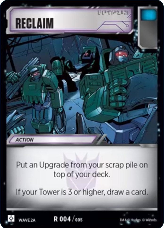 Image for Reclaim (Wave 2A - Devastator) (4) - Transformers TCG
