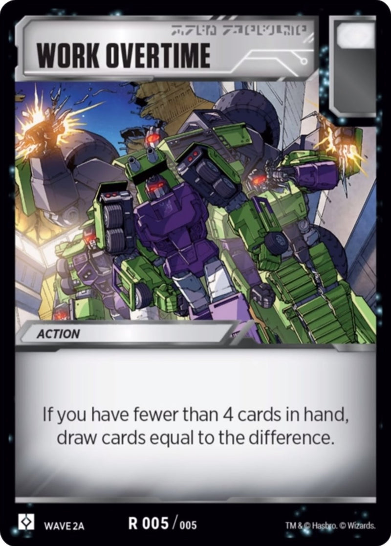 Image for Work Overtime (Wave 2A - Devastator) (5) - Transformers TCG