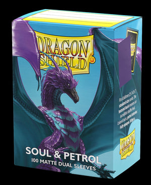Dragon Shield Dual Matte Standard Sleeves - Soul & Petrol (100-Pack)