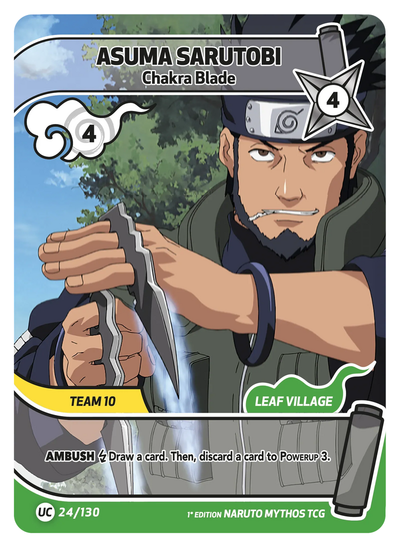 Image for Asuma Sarutobi — Chakra Blade (024/130) (KSH) - Naruto Mythos TCG