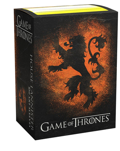 Dragon Shield Game of Thrones Brushed Art Sleeves: House Lannister