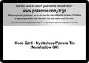 Image for Code Card - Mysterious Powers Tin [Marshadow GX] - Pokemon