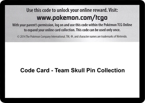Image for Code Card - Team Skull Pin Collection - Pokemon