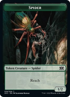 Image for Spider // Knight Double-Sided Token (18 // 5) [Double Masters 2022] - Magic: The Gathering