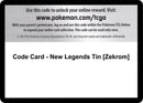 Image for Code Card - New Legends Tin [Zekrom] - Pokemon