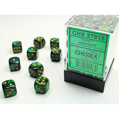 Chessex Dice - D6 Dice Block 12mm (36 Dice)