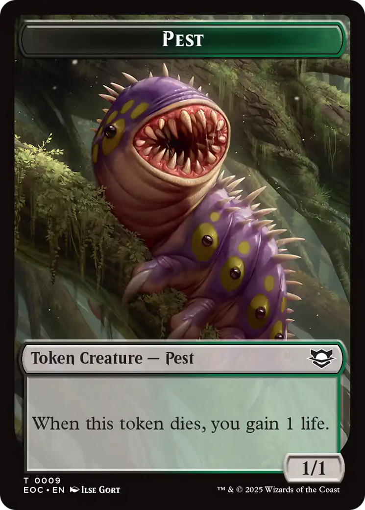Copy // Pest Double-Sided Token [Edge of Eternities Commander Tokens]