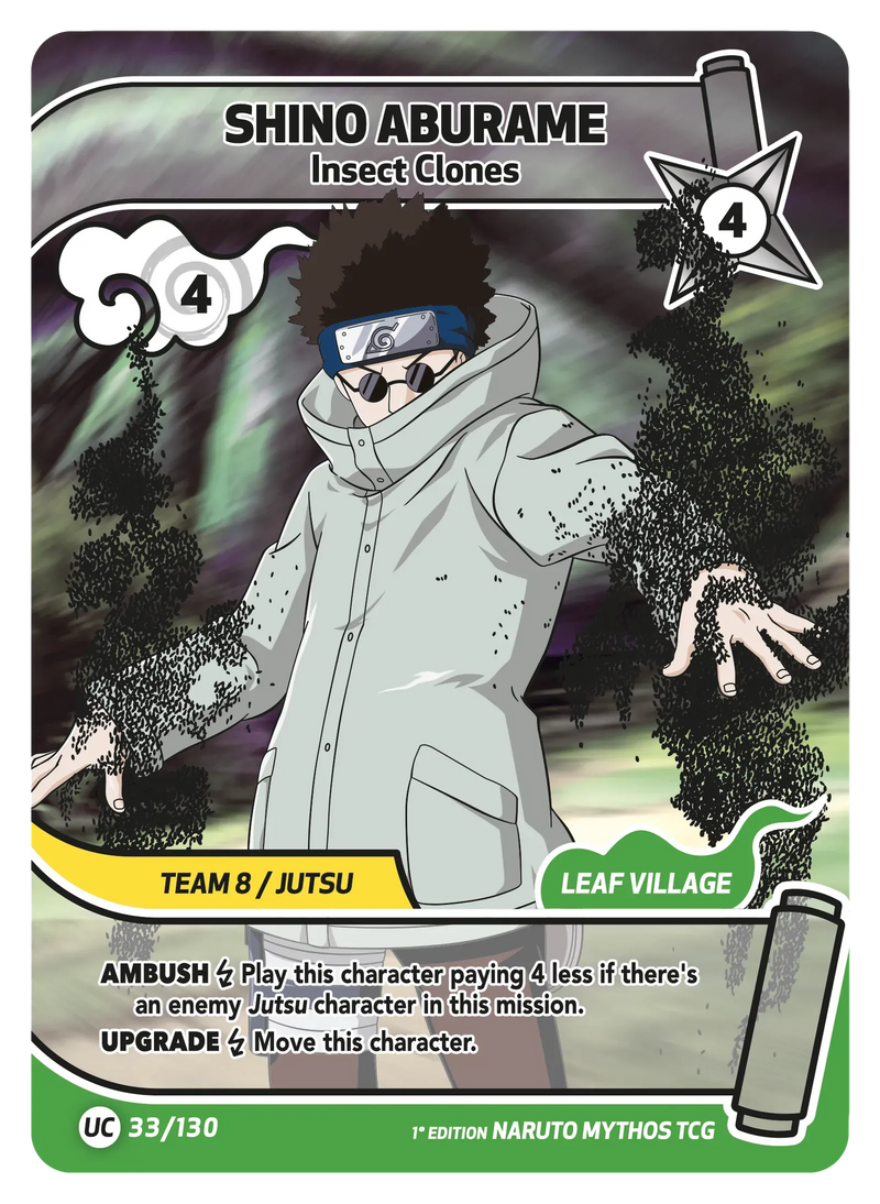 Image for Shino Aburame — Insect Clones (033/130) (KSH) - Naruto Mythos TCG