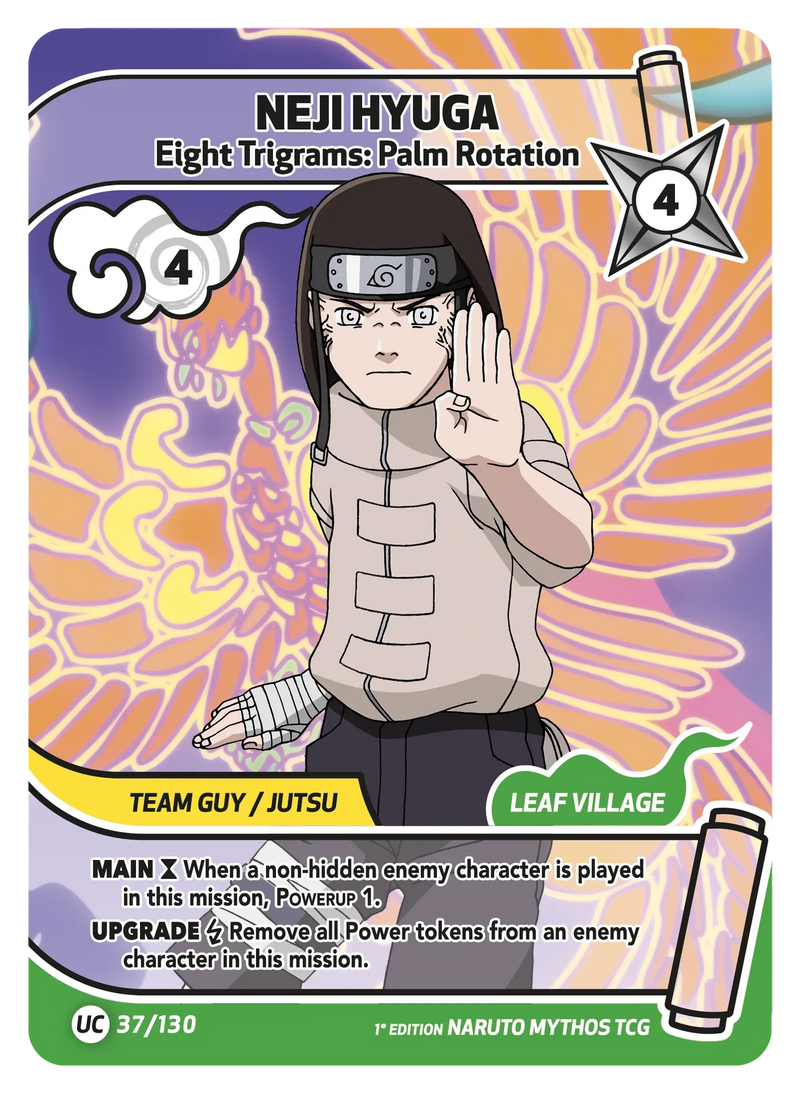 Image for Neji Hyuga — Eight Trigrams: Palm Rotation (037/130) (KSH) - Naruto Mythos TCG