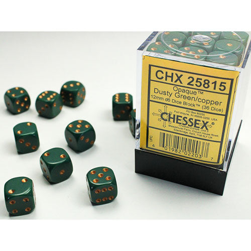 Chessex Dice - D6 Dice Block 12mm (36 Dice)