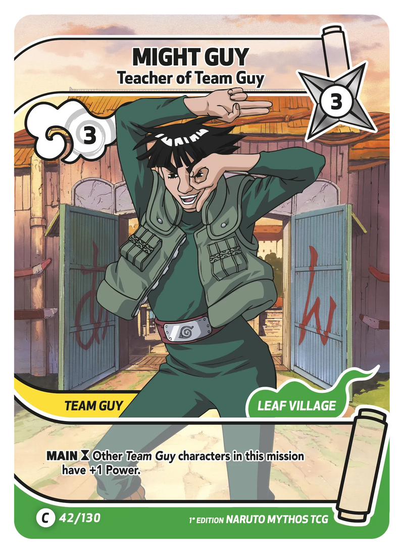 Image for Guy Might — Teacher of Team Guy (042/130) (KSH) - Naruto Mythos TCG