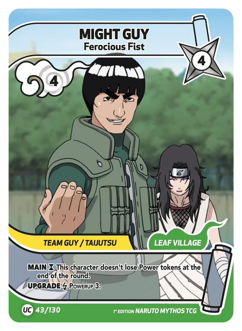 Image for Guy Might — Ferocious Fist (043/130) (KSH) - Naruto Mythos TCG