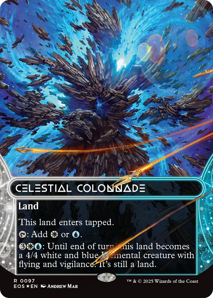 Celestial Colonnade (0097) (Borderless) (Galaxy Foil) [Edge of Eternities: Stellar Sights]
