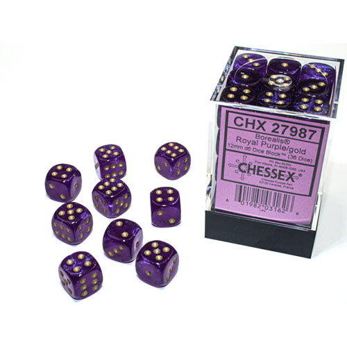 Chessex Dice - D6 Dice Block 12mm (36 Dice)