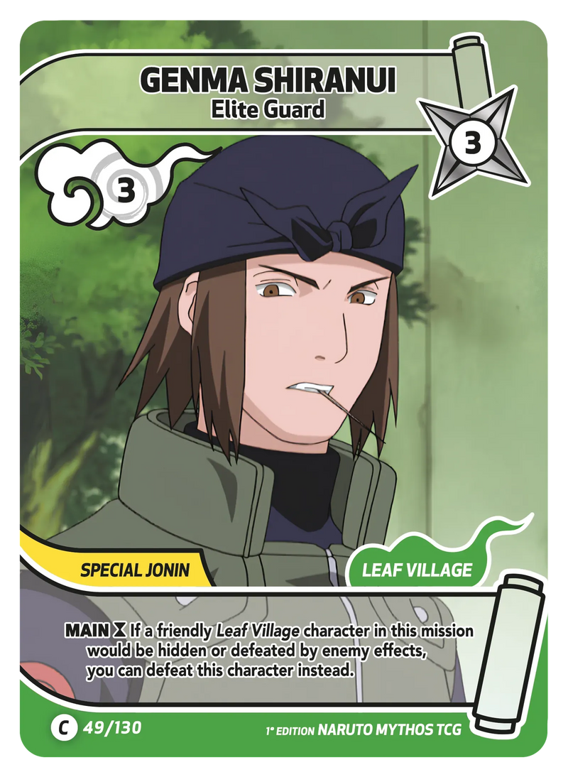 Image for Genma Shiranui — Elite Guard (049/130) (KSH) - Naruto Mythos TCG
