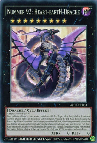 Image for Number 92: Heart-eartH Dragon (German) - "Nummer 92: Heart-eartH-Drache" (AC14-DE001) (AC14) - YuGiOh