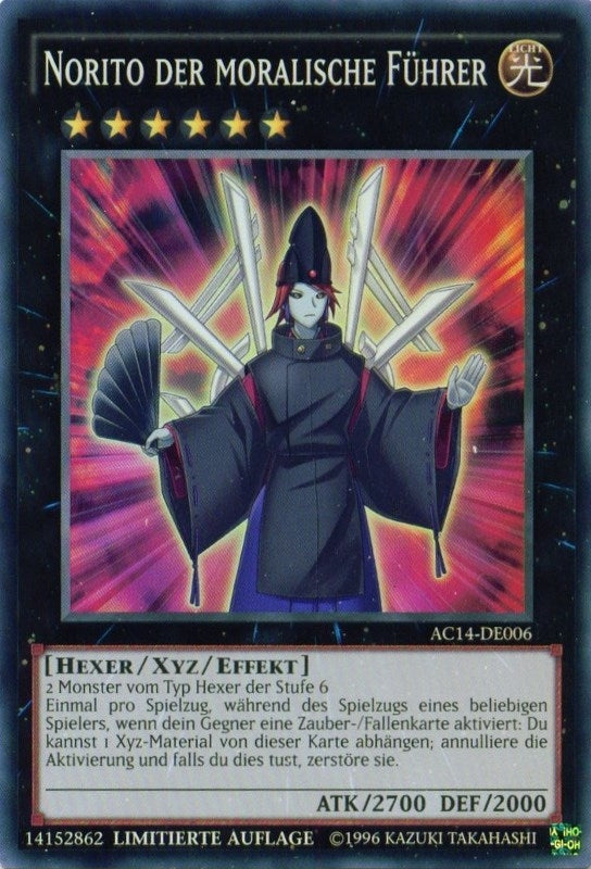 Image for Norito the Moral Leader (German) - "Norito der moralische Führer" (AC14-DE006) (AC14) - YuGiOh