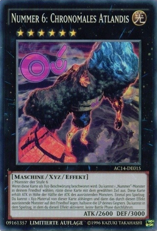 Image for Number 6: Chronomaly Atlandis (German) - "Nummer 6: Chronomales Atlandis" (AC14-DE015) (AC14) - YuGiOh