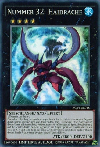 Image for Number 32: Shark Drake (German) - "Nummer 32: Haidrache" (AC14-DE018) (AC14) - YuGiOh