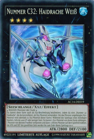 Image for Number C32: Shark Drake Veiss (German) - "Nummer C32: Haidrache Weiß" (AC14-DE019) (AC14) - YuGiOh