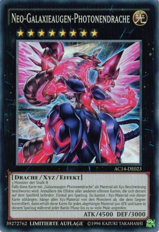 Image for Neo Galaxy-Eyes Photon Dragon (German) - "Neo-Galaxieaugen-Photonendrache" (AC14-DE023) (AC14) - YuGiOh