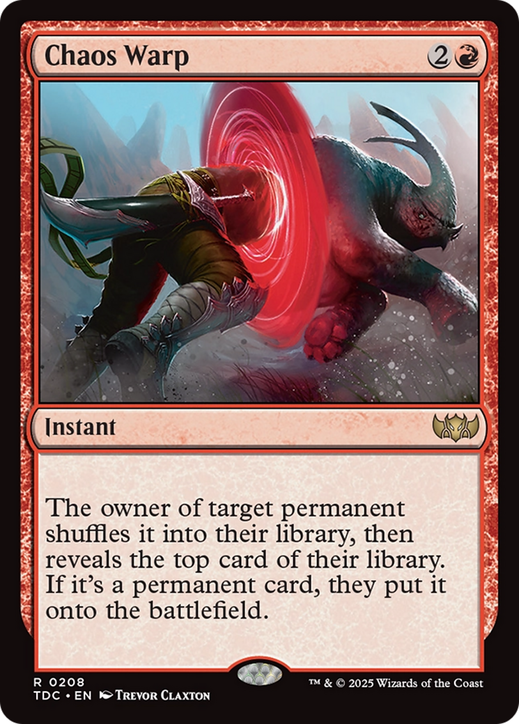 Chaos Warp [Tarkir: Dragonstorm Commander]