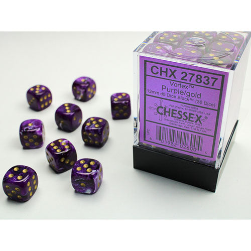 Chessex Dice - D6 Dice Block 12mm (36 Dice)