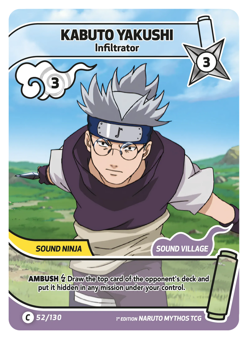 Image for Kabuto Yakushi — Infiltrator (052/130) (KSH) - Naruto Mythos TCG