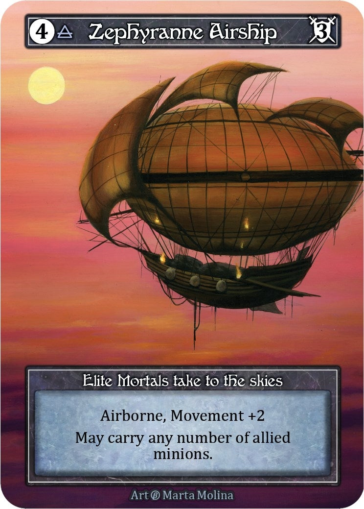 Image for Zephyranne Airship (Foil) (B) - Sorcery: Contested Realm