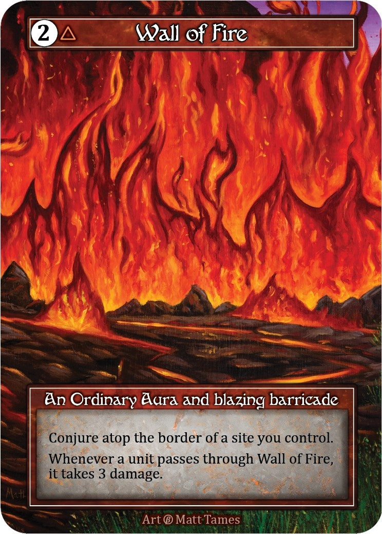 Image for Wall of Fire (Foil) (B) - Sorcery: Contested Realm