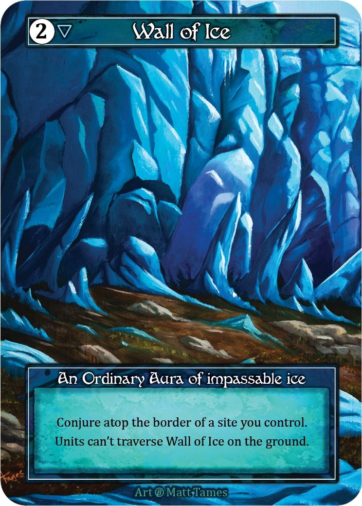 Image for Wall of Ice (Foil) (B) - Sorcery: Contested Realm
