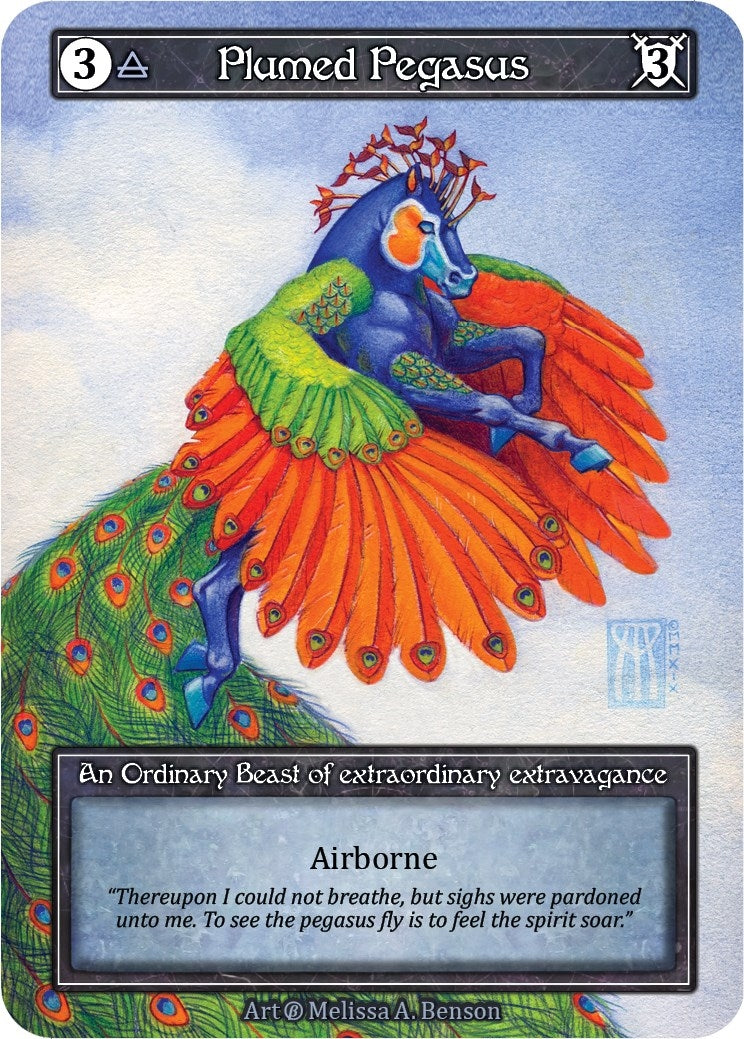 Image for Plumed Pegasus (Foil) - Sorcery: Contested Realm