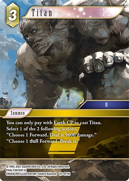Image for Titan (21-071H) - Final Fantasy TCG