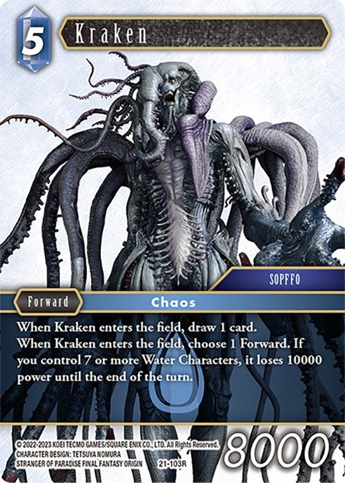 Image for Kraken (21-103R) - Final Fantasy TCG