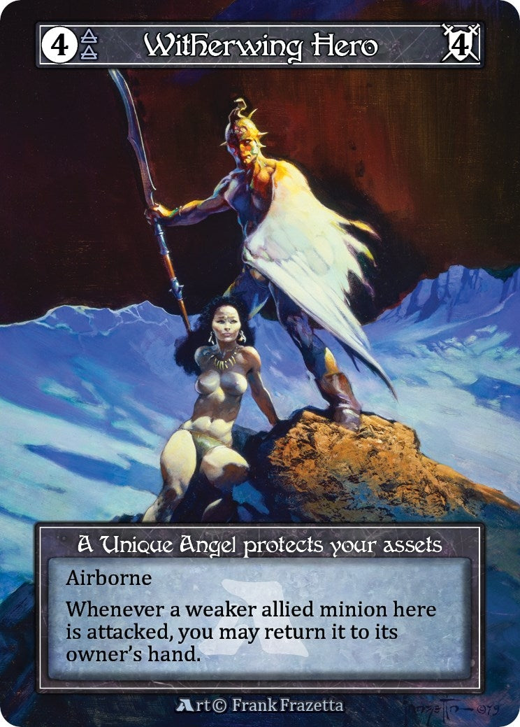 Image for Witherwing Hero (Alpha Investments Promo) (Foil) - Sorcery: Contested Realm