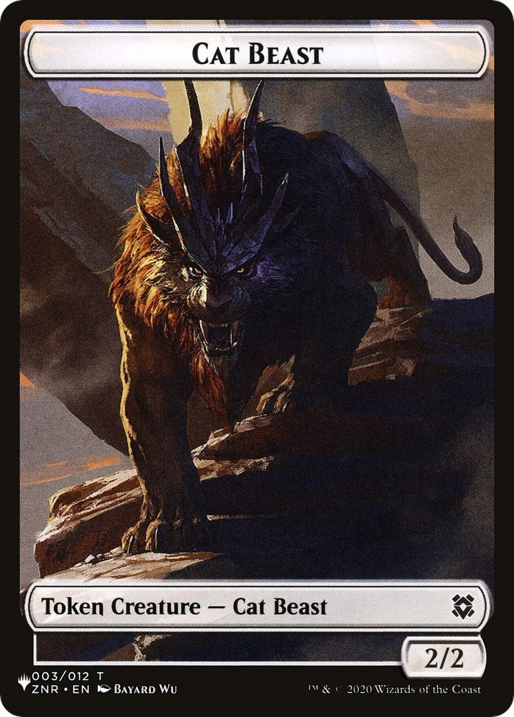 Image for Cat Beast // Shapeshifter (002) Double-Sided Token (3 // 2) [The List Reprints] - Magic: The Gathering