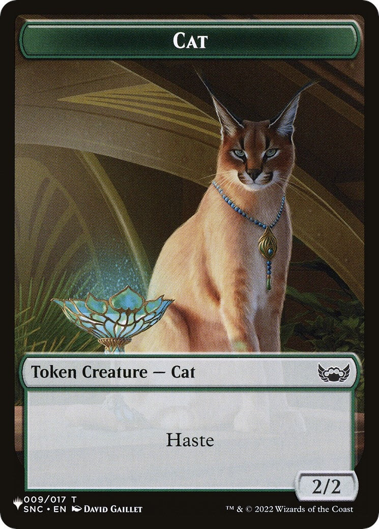 Image for Cat (009) // Dog Double-Sided Token (9 // 10) [The List Reprints] - Magic: The Gathering